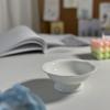 Bandeja pequeña de porcelana fina de 4.5 pulgadas plato de fruta retro blanco puro pequeño con pie alto plato para pastel postre tazón para helado candelabro