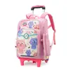 Mochilas con Ruedas Transfronterizas al por Mayor para Estudiantes de Primaria Niños y Niñas de Tercero a Sexto Grado, Ligeras de Arrastre y Espalda, Desmontables y de Doble Uso