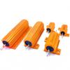 5W10W25W50W100W caixa de alumínio de metal amarelo resistência RX24 resistência de energia 0,5R1RR2R3R4R5R100R