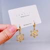 Pendientes colgantes de árbol de Navidad con circonitas, exquisitos y versátiles pendientes de moda, pendientes navideños, joyas de celebridades de Internet, joyas del mismo estilo.