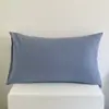 Funda de almohada de algodón puro a cuadros para un solo producto un par de forros para núcleo de almohada piel de almohada individual 48x74cm funda de almohada