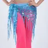 Nuevo Pañuelo Triangular con Lentejuelas y Flecos para Danza del Vientre Cadena para la Cintura Pañuelo de Cintura para Práctica de Danza Oriental Cinturón de Ropa Fajín Pañuelo de Cintura