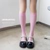 Calcetines de compresión de pantorrilla de color sólido para mujer, nuevos calcetines de estilo académico japonés, de primavera y verano, fabricantes de medias delgadas para niña.