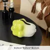Florero Creativo con un Toque de Lujo Ligero y de Alta Gama, Flores Artificiales, Flores Secas, Adornos Decorativos Artísticos, Arreglo Floral de Cerámica para Bodas