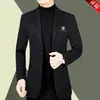 Novo Terno Casual Outono-Inverno 2025 para Homens de Meia-Idade, Jaqueta Masculina Slim-Fit, Blazer Casual de Pai Primavera-Outono