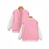Uniforme de Béisbol para Niños 2026 Chaqueta de Bloques de Color Otoño Invierno Unisex Color Sólido Uniforme de Clase Ropa Exterior para Jardín de Infancia Ropa de Trabajo