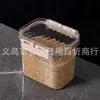 Caixa de Armazenamento de Cereais Transparente de Grande Capacidade Pote de Armazenamento à Prova de Umidade para Cozinha Lata Selada Balde de Armazenamento para Grãos e Grãos de Café na Cozinha