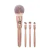 Nuevo Pincel de Maquillaje Magnético 4 en 1 Transfronterizo, Pincel de Maquillaje Multifuncional Portátil con Cerdas Suaves para Polvo Suelto y Rubor