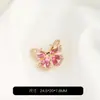 Cuentas Espaciadoras de Mariposa con Goteo de Aceite Chapadas en Oro de 14 Quilates que Conservan el Color Pulsera de Cristal Hecha a Mano para Bricolaje Accesorios de Joyería con Agujero Pasante