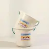 Cubo de Agua Grande de Plástico Lindo Estilo Dibujos Animados para Uso Doméstico, Resistente y Duradero, Misma Serie que Lavabo y Cubo de Basura