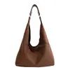 Bolsa Feminina Transfronteiriça Estilo Outono 2026 Moda Nicho Bolsas Tote de Grande Capacidade Bolsa para Trabalho e Deslocamento Bolsa de Ombro Retrô Feminina