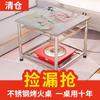 Mesa de comedor cuadrada plegable de acero inoxidable con un solo fuego para el hogar, mesa integrada con fuego para invierno de Hunan