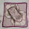 Pañuelo cuadrado estampado de leopardo bufanda coreana femenina de seda versátil pañuelo para el pelo bufanda retro flor de anacardo pañuelo cuadrado pequeño venta al por mayor