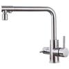 Grifo de cocina de acero inoxidable 304 para el hogar, simple, tres en uno, para beber directamente agua pura, caliente y fría, grifo de tres aguas