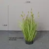 Decoración de Caña Artificial y Hierba de Cola de Perro Planta Verde Arreglo para Interiores del Hogar Césped Floral Paisajismo Césped de Cebolla Artificial Lirio de los Valles