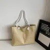 Bolso de Hombro Tejido de Paja para Mujer 2025 Nuevo Bolso Tote de Gran Capacidad Bolso de Mano Tejido Bolso de Playa Vacaciones en la Costa