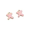 26 Colgantes Asimétricos de Aleación con Goteo de Aceite Letra Inglesa P Colgantes para Pulsera Hecha a Mano DIY Cadena de Teléfono Móvil Accesorios de Joyería