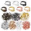 Paquete de 50 colgantes de collar de hierro caliente transfronterizos con hebilla de melón, accesorios de joyería de hierro para bricolaje, venta directa de fábrica