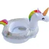 Novedad Anillo Flotador Inflable con Lentejuelas Fondo de Burbujas Princess Pavo Real Caballo Barco Sentado Niños Ave Fénix Unicornio Anillo Asiento con Fondo de Burbujas