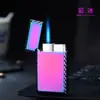 DK6603 Alto-falante Som de Aço Isqueiro à Prova de Vento Chama Azul Isqueiro Publicitário Gravado a Laser Personalizado