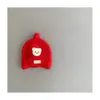 Gorro de Bebé Invierno Lindo Súper Lindo Rojo Año Nuevo Gorro Tejido Infantil Protección para Orejas Cálida Versátil Gorro de Lana