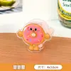 Clips Acrílicos Creativos con Temática de Comida, Clips Lindos de Doble Cara, Papelería para Estudiantes, Clips Pequeños para Guardar Exámenes, Clips Creativos de Hamburguesa de PP