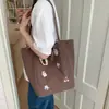 Bolso tote de rayas para mujer, versión coreana, estilo ins, casual y versátil, doble cara, gran capacidad, adecuado para estudiantes y para ir al trabajo, bolso de hombro casual