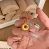 Colar Dourado Explosivo da Chapeuzinho Vermelho com Corcova Feminino 2024 Nova Moda Luxo Leve Pingente Escovado Corrente Exquisita de Alta Qualidade para Clavícula