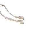 Collar de perlas amor cara sonriente plata rota mujer 2024 popular diseño nicho accesorios estilo frío collar de moda