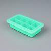 Novo Molde de Cubo de Gelo de Silicone Transfronteiriço 8 Grelhas Cubo de Gelo com Caixa de Armazenamento Caixa de Cubo de Gelo de Silicone Doméstico com Tampa