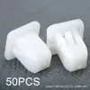 Cubierta de Coche Clip de Panel de Puerta de Guardabarros Clip de Panel Sujetador de Plástico Sujetador de Parachoques Remache Cuadrado Blanco 8mm