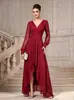 Vestido longo feminino de chiffon com decote V, cintura marcada e mangas compridas, estilo europeu e americano transfronteiriço, vestido de noite