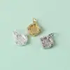 Plata de Ley S925 Circonita Micro-Pavimentada Colgante de Cinco Piezas del Dios de la Riqueza Pulsera de Cuerda Tejida a Mano Colgante Accesorios de Joyería