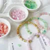 Grava de Colores Acrílico Cuentas Sueltas Simple Manchado DIY Hecho a Mano Cadena para Teléfono Móvil Pulsera Material Accesorios de Joyería