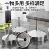 Funil espessado de aço inoxidável, coador multifuncional para óleo e vinho para uso na cozinha, com malha filtrante, funil cônico com abertura grande