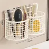 Prateleira de armazenamento para escova de dentes, pasta de dente e pente de banheiro, montada na parede, sem necessidade de furar, para armazenamento de vaso sanitário, lavatório e lâmina de barbear