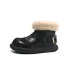 Botas de nieve para niñas, nueva colección de invierno 2026, zapatos de algodón para niños, botines con forro de felpa, botas gruesas, zapatos para bebé, calzado de invierno
