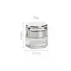 Tarro de Vidrio Transparente para Crema 30g Crema Facial Crema Corporal Crema para Ojos Contenedor Muestras de Cosméticos Dispensador Botella Vacía Botella de Crema 30g