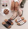 Sandalias Gruesas de Verano para Mujer de Comercio Exterior con Hebilla Cuadrada de Pedrería, Suela Suave Antideslizante, Sandalias Casuales Versátiles Multicolor