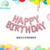 Versión Americana de Letras Feliz Cumpleaños Película de Aluminio Imitación Versión Slim Americana Set de Globos Decoraciones para Fiesta