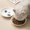Amazon Silicone Antiderrapante Cerâmica Bandeja Gato Tigela Gato Pet Lanche Comida Gato Bandeja de Lata Bacia Comida Gatinho Suprimentos Pet