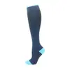 Calcetines Deportivos para Correr para Mujer, Calcetines de Compresión Graduada de Tubo Alto, Protección de Pantorrilla para Maratón y Fitness, Absorbentes de Sudor, Transpirables, de Secado Rápido, Transfronterizos