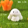 Nuevo Micro Paisaje Artificial Lindo Conejo Corriendo DIY Hecho a Mano Adornos Lindos Jardinería Paisajismo Accesorios de Resina