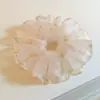 Goma para el pelo de malla floral estilo pastoral para mujer, accesorio para el pelo estilo perezoso para moños grandes