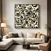 Pintura decorativa abstracta minimalista de alta gama para pared de fondo de sofá de sala de estar, arte para pared de entrada de restaurante, casa de huéspedes, hotel