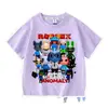 Nueva camiseta de manga corta para niños del juego de Roblox Animal Hospital, top moderno