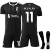 2526 Uniforme de Fútbol No. 11 Salah 9 Nunez 4 Van Dijk Liverpool Estilo Portero Negro 7 Wertz Traje