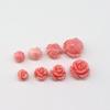 Pulsera de Cuentas Espaciadoras de Flor Rosa Prensada de Concha Rosa Nube Trasera DIY Pulsera Trenzada Llavero Accesorios de Joyería Tendencia Nacional Fresca