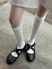 Confissão do Dia da Primavera ~ Sapatos de Balé com Cinto Cruzado e Cabeça Redonda Femininos Confortáveis Sapatos Baixos e Rasos