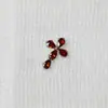 Pendientes de Aleación de Titanio G23 Gota de Agua Cruz Cruzada Transfronterizos Incrustados Zirconia 5A Joyería para Perforaciones Labio Uña Hueso de la Oreja Accesorios